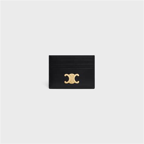 celine key holder|Celine triomphe card holder.